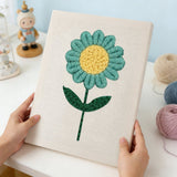 Green Daisy Flower finished artwork