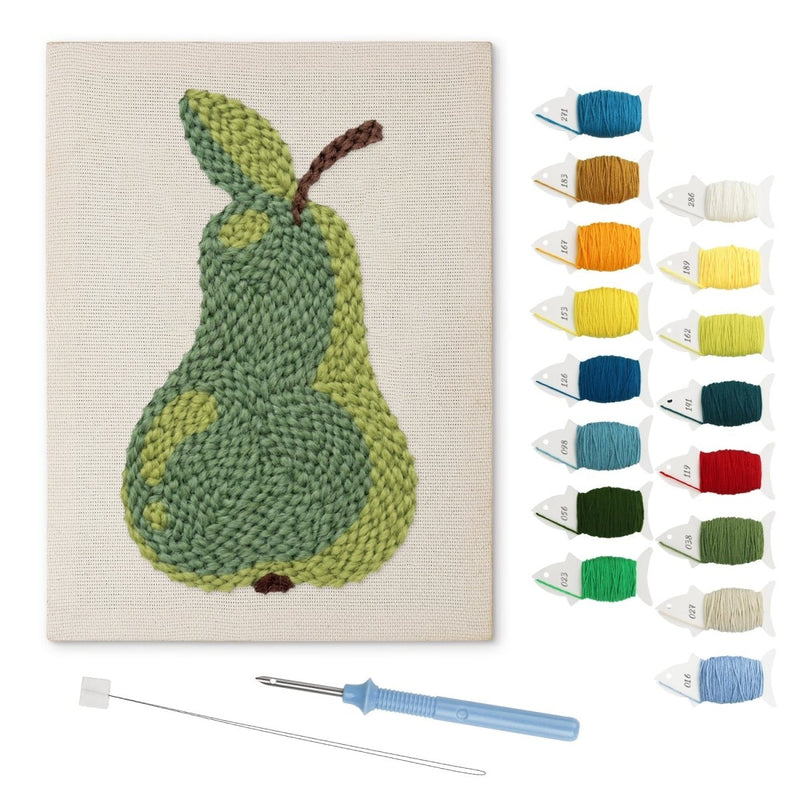 Green Pear punch needle kit
