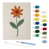 Orange Flower punch needle kit