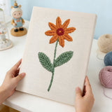 Orange Flower finished artwork