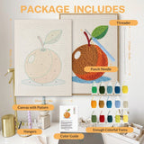 Orange Fruit Pattern punch needle kit contents