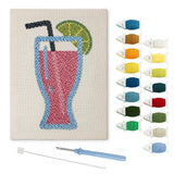 Pink Drink With Lime punch needle kit