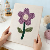 Purple Five-petal Flower finished artwork