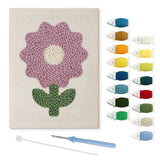 Purple Flower punch needle kit