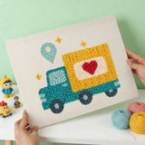 Teal Heart Truck finished artwork