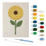 Yellow Sunflower punch needle kit