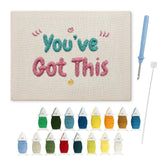 You've Got This Lettering punch needle kit