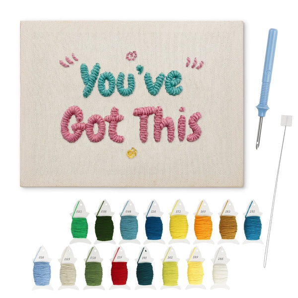 You've Got This Lettering punch needle kit – Creative Vibes Dubai