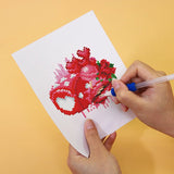Rose Diamond Painting Kit detail