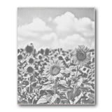 Sunflower Field Cloud Dot Painting Kit finished canvas from Creative Vibes