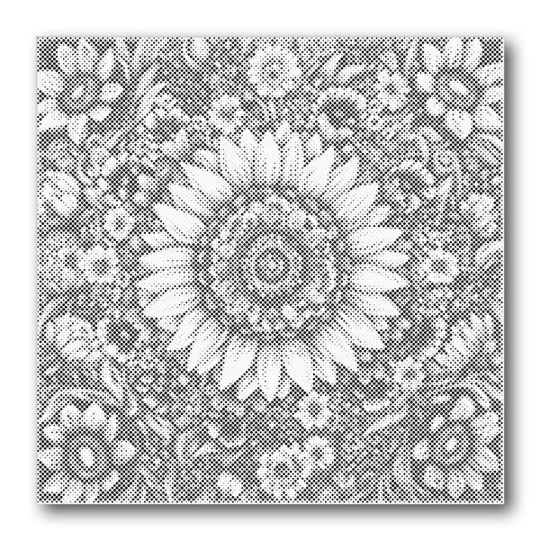 Sunflower Mandala Dot Painting Kit finished canvas from Creative Vibes – Creative Vibes Dubai