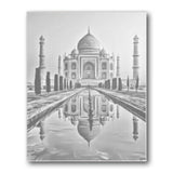Taj Mahal Agra India Dot Painting Kit finished canvas from Creative Vibes