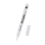 White acrylic paint pen and number remover marker