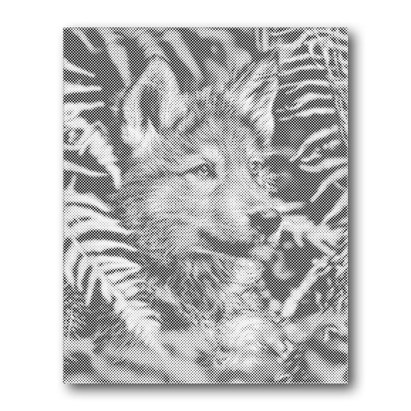 Wolf Pup Portrait Dot Painting Kit finished canvas from Creative Vibes