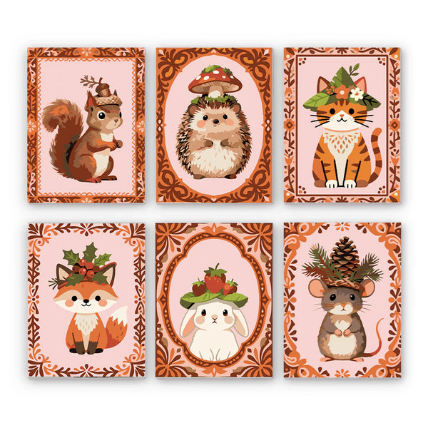Woodland animals frames paint by numbers kit – Creative Vibes Dubai